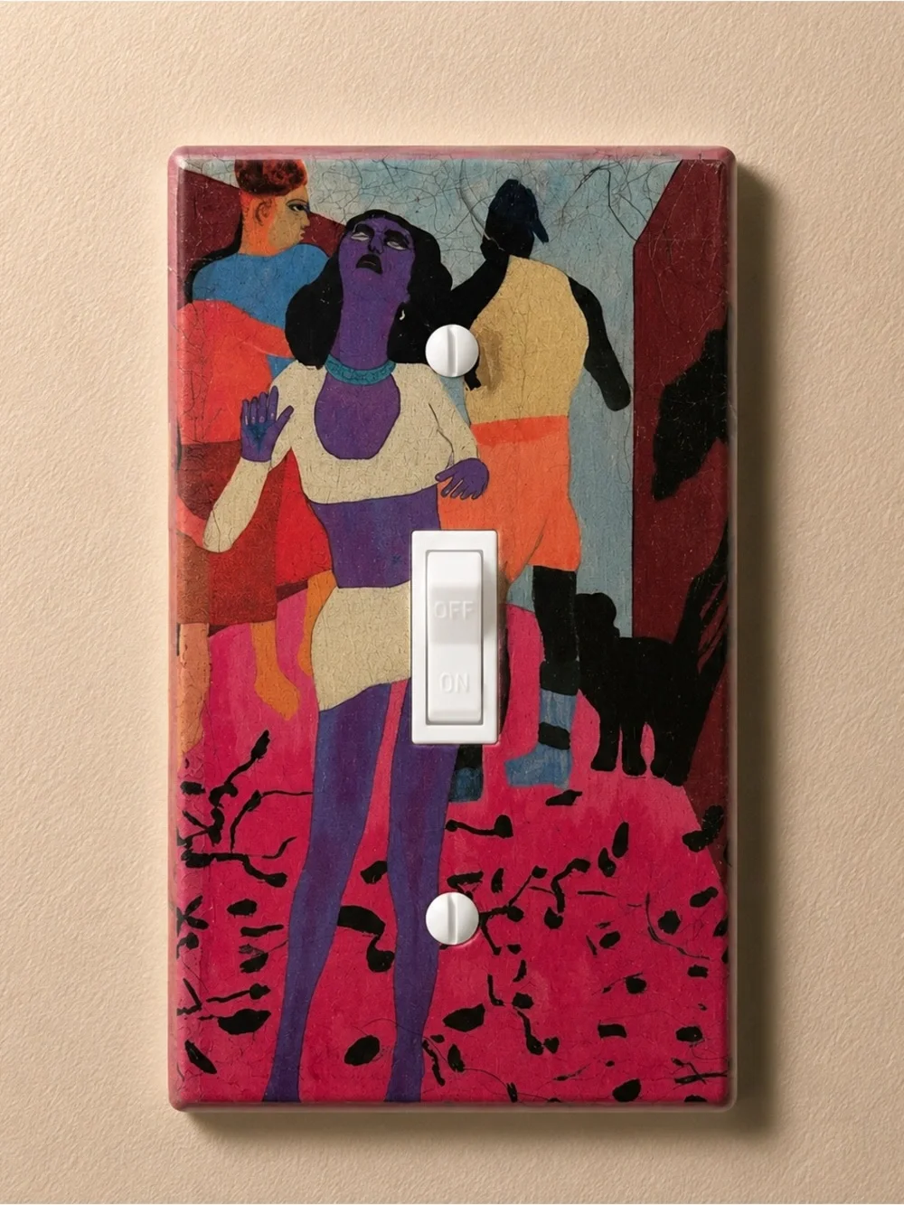 Decorative Light Switch Cover artwork Dane Tilghman,